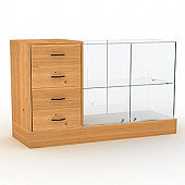 Стеклянная витрина ПС-3Б-Л