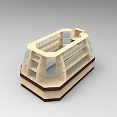 Островной павильон из модулей ПР